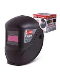 Maschera automatica a caschetto adatta alla saldatura MIG-MAG ed MMA.Il filtro a cristalli liquidi LCD si oscura automaticamente