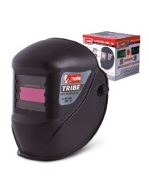 Maschera automatica a caschetto adatta alla saldatura MIG-MAG ed MMA.Il filtro a cristalli liquidi LCD si oscura automaticamente