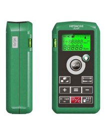 Misuratore laser portatile multifunzione, leggerissimo e compatto. Completo di bolla di livello e display retroilluminato. Esegu