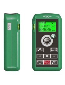 Misuratore laser portatile multifunzione, leggerissimo e compatto. Completo di bolla di livello e display retroilluminato. Esegu