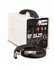 Saldatrice a filo continuo portatile, monofase, ventilata, per la saldatura flux (no gas) e Mig-Mag (gas). Protezione termostati