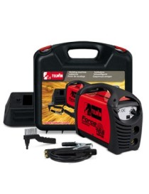 Saldatrice inverter ad elettrodo MMA in corrente continua (DC). Flessibilità di impiego con i più svariati tipi di elettrodi: 