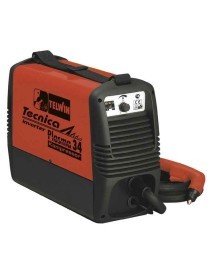 Sistema ad inverter per il taglio al plasma ad aria compressa, portatile, monofase, ventilata, con innesco a contatto dell'arco 