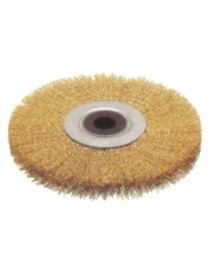 Spazzola in fili di acciaio ondulato ad alta resistenza, indicata per la lavorazione di media aggressività per l'asportazione d