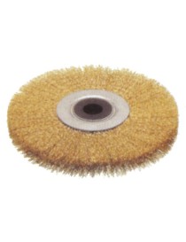 Spazzola in fili di acciaio ondulato ad alta resistenza, indicata per la lavorazione di media aggressività per l'asportazione d