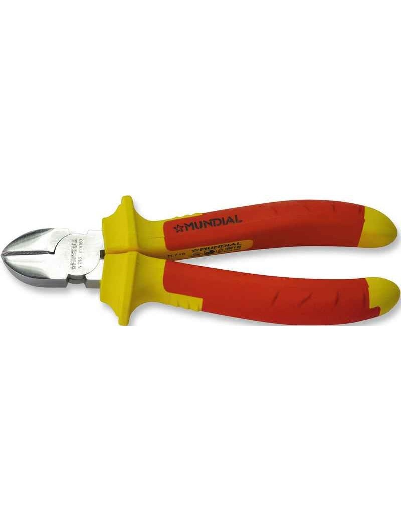 Tronchese in acciaio chrom vanadium finitura cromata, con impugnatura isolata.