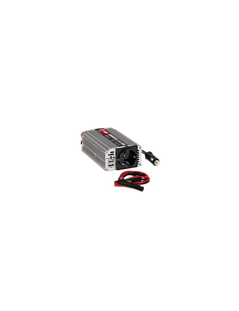 Convertitore inverter 12 VDC - 230 VAC ideale per alimentare in auto o camper, TV LCD o plasma, lampade alogene, rasoi, utensili