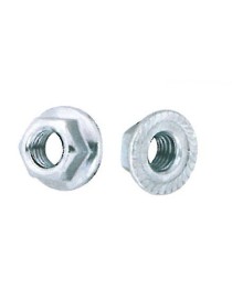 DADO ESAGONO ZINC FLANGIATO BASE ZIGRINATA d.12