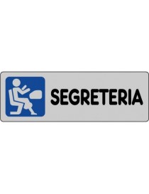 ETICHETTA ADESIVA "SEGRETERIA" cm 15x5