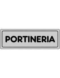 ETICHETTA ADESIVA "PORTINERIA" cm 15x5