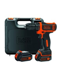 BLACK&DECKER TRAPANO AVVITATORE BDCDD12KB 10,8V 2 BATT.