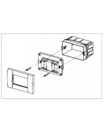 VITE PER FISSAGGIO PLACCHE SU SCATOLE PORTAFRUTTI 3,3x50 mm