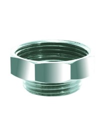 Riduzione esagonale in ottone cromato per la trasformazione delle pilette.