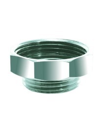 Riduzione esagonale in ottone cromato per la trasformazione delle pilette.