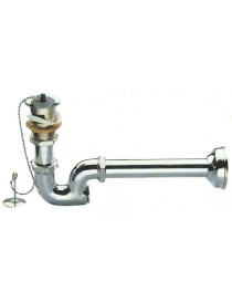 SIFONE LAVABO OTTONE CROMATO S/PILETTA 1"