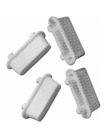 PARACOLPI RETTANGOLARI 2 PERNI mm 25