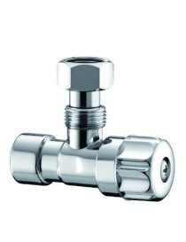 RUBINETTO CASSETTA WC C/CODOLO E CALOTTA GIREVOLE 1/2"