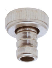 RACCORDO PORTAGOMMA CROMATO PER RUBINETTO 1"