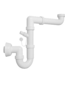 SIFONE AMICO 1 VIA C/ATTAC. LAVATRICE S/PILETTA 1"1/2 x d.40