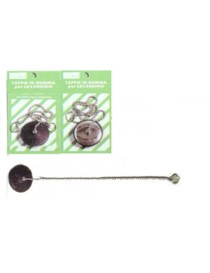 TAPPO GOMMA C/CATENELLA IN BUSTA d. 40