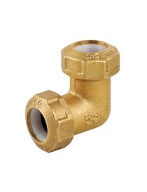 Raccordo in ottone Made in Italy per tubi in polietilene con anello in resina poliacetalica.