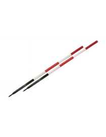 Palina per geometra in termoplastico ottagonale, diametro mm.28, h. mt.1,60, con puntale in acciaio.