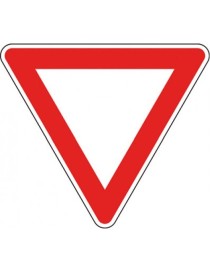 Indica l'obbligo di dare la precedenza ai veicoli che circolano nei due sensi sulla strada sulla quale ci si immette o che si va