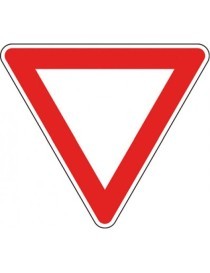 Indica l'obbligo di dare la precedenza ai veicoli che circolano nei due sensi sulla strada sulla quale ci si immette o che si va