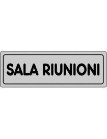 ETICHETTA ADESIVA "SALA RIUNIONI" cm 15x5