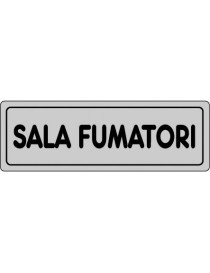 ETICHETTA ADESIVA "SALA FUMATORI" cm 15x5