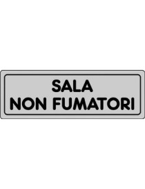 ETICHETTA ADESIVA "SALA NON FUMATORI" cm 15x5