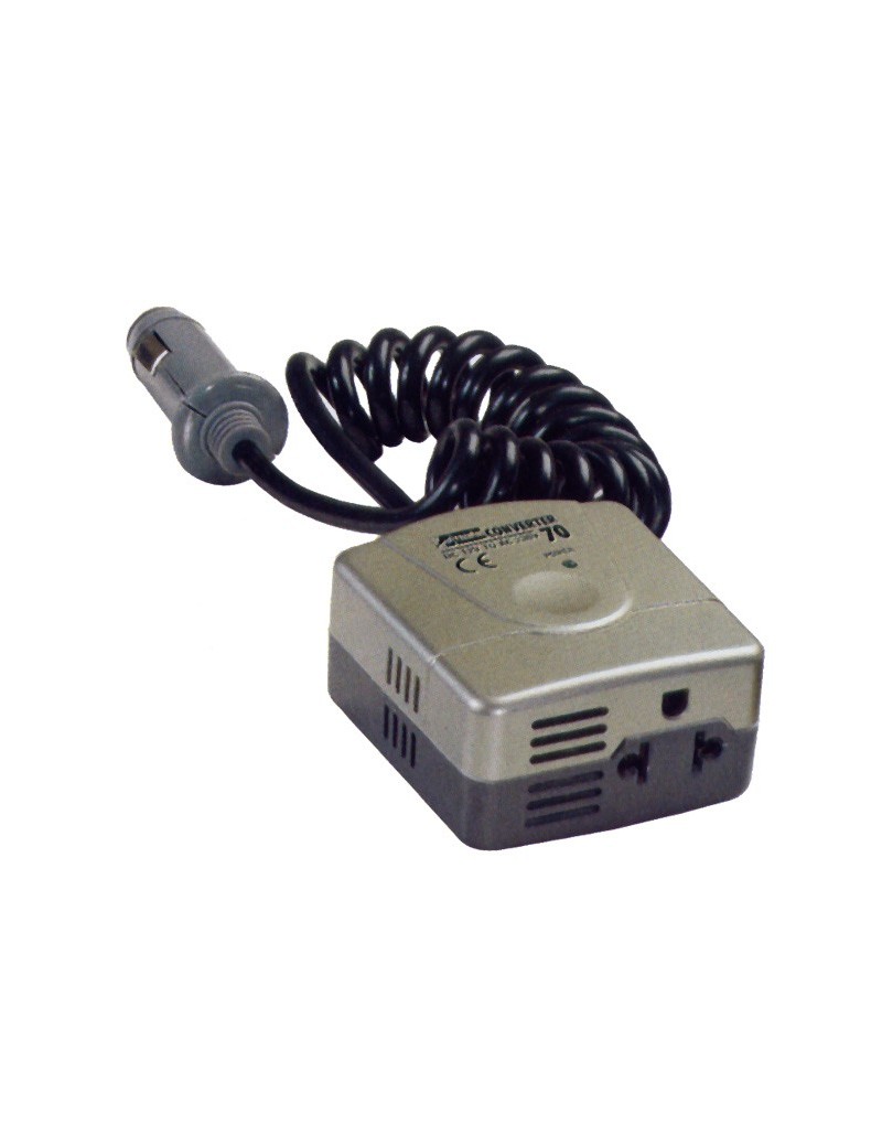 Convertitore ad inverter 12V DC - 230V AC ideale per alimentare in auto e camper TV portatili, rasoi, etc. e per ricaricare le b