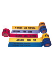 NASTRO SEGNALETICA mm 100  mt 200 TUBO GAS