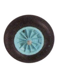 Ruota 350x80 per carriola Gardenia con camera d'aria in butile, garantisce più a lungo la pressione del pneumatico. Predisposta