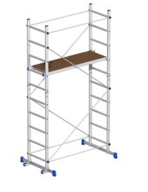 In alluminio, rapido e facile da montare grazie all’innesto che agevola la connessione. Le due basi stabilizzatrici ne increme