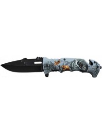 Coltello tasca "Orso" Cm 20 con frangivetro e tagliacintura