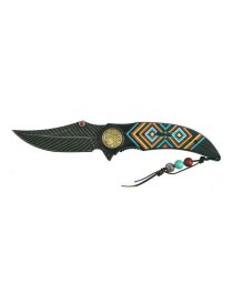 COLTELLO LAMA INOX CON STAMPA 3D cm 21