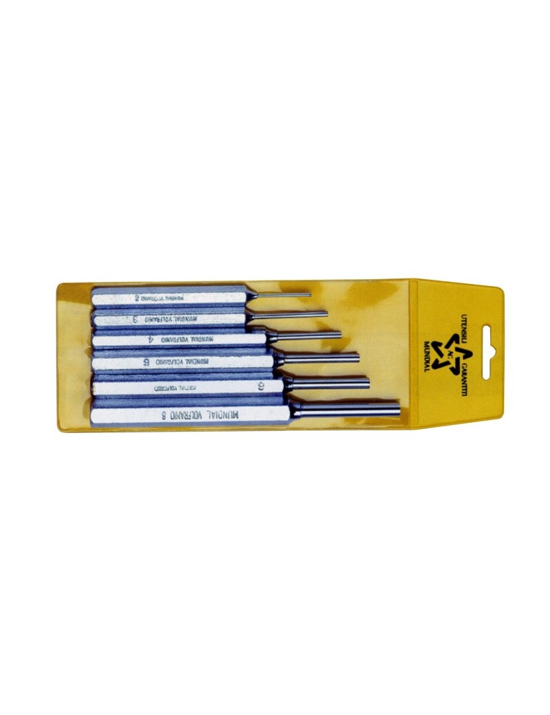 Comprende n°1 cacciaspine per misura: mm 2-3-4-5-6-8.