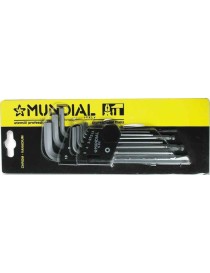 MUNDIAL CHIAVI MASCHIO ESAG. LUNGHE pz.9 CLIP PLASTICA